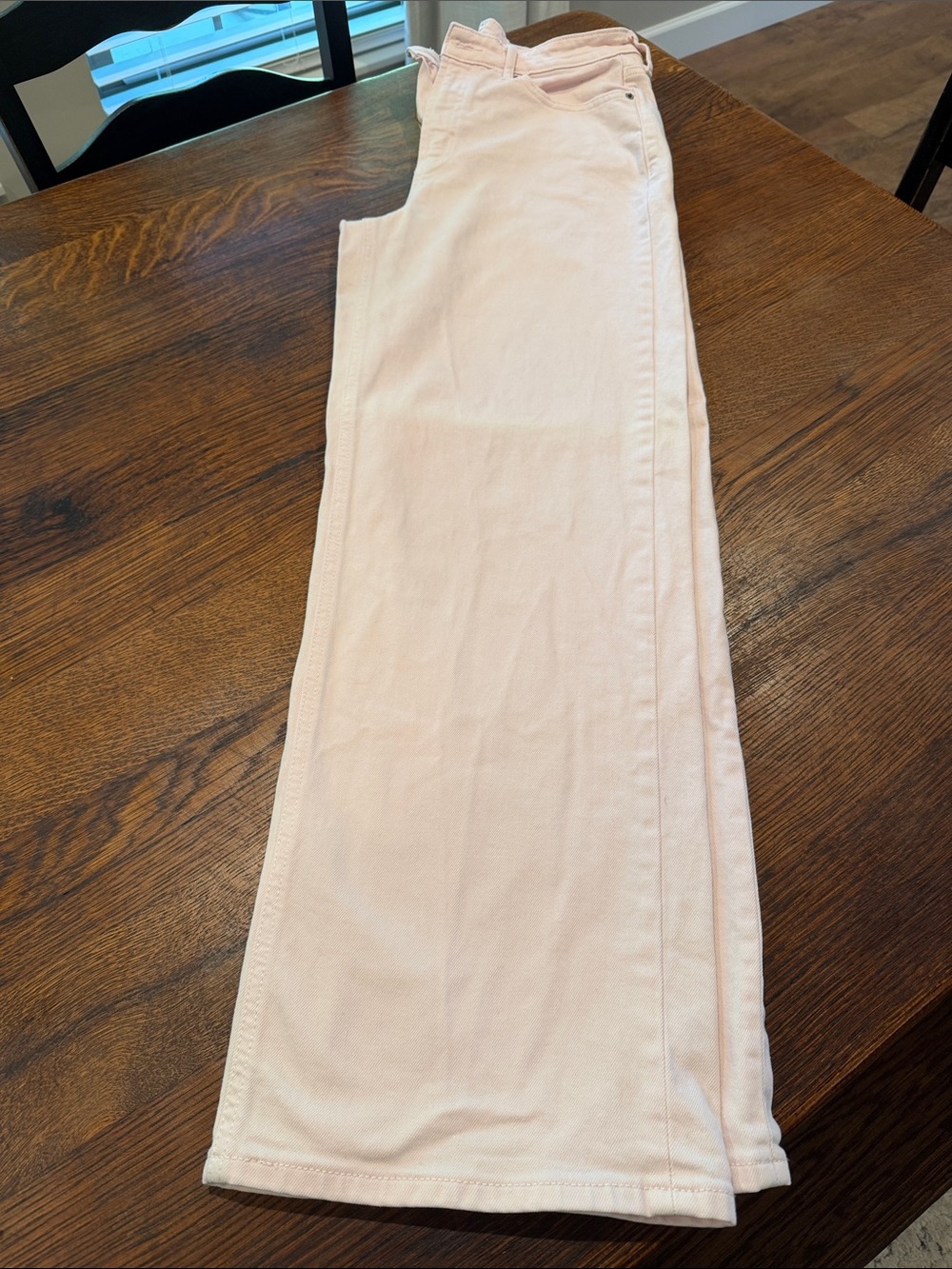 Old Navy Pastel Pink Wide-Leg Jeans